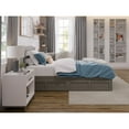 thumbnail image 3 of AFI Warren Platform Bed with 2 Storage Drawers Grey Twin XL, 3 of 5