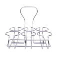 thumbnail image 3 of Portabotellas de vino, portabotellas de cerveza, caja con asa, botellero rústico, soporte para bebidas para encimera, comedor, bar, armario, barbacoa plata, 3 of 8