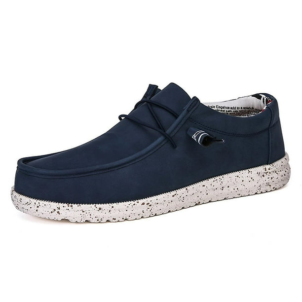 Zapatos de lona ligeros Zapatillas casuales cómodas Zapatos planos sin cordones de lona