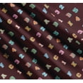 thumbnail image 3 of Soimoi Cotton Poplin Fabric Numbers & Alphabets Text Print Sewing Fabric Yard 56 Inch Wide, 3 of 7