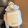 thumbnail image 1 of 650ml Double Stainless Steel Thermos Mug With Straw Portable Vacuum Flasks With Strap Fashion Cute Thermal Bottle Tumbler, 1 of 6