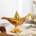 thumbnail image 2 of Lámpara Estatua Lámpara Mito Lámpara de los Deseos Olla Lámpara de Aceite de Mesa Clásica Artesanía Árabe para Dorado, 2 of 8