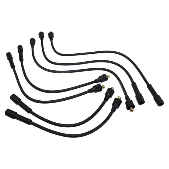 Spark Plug Wire Set w/ Straight Boots - Fits International Tractor 278294R91, 356704R91, 368270R91, 385930R91, 407488R1