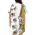 thumbnail image 3 of Kdxio Gnome Sweet Honey Print Pajamas Sets for Women Short-Sleeved Pjs with Lounge Shorts Two Piece Sleepwear S-4XL, 3 of 8