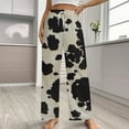 thumbnail image 2 of Animal Printing Cow Pajamas Leisure Trousers Soft Warm Sleepwear Bottoms Loose Retro Nightwear, 2 of 6