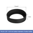 thumbnail image 2 of Uxcell 4pcs Protective Silicone Bottle Boot/Sleeve, Non slip Bottom Cover Cap for Water Bottle Black 75mm, 2 of 5