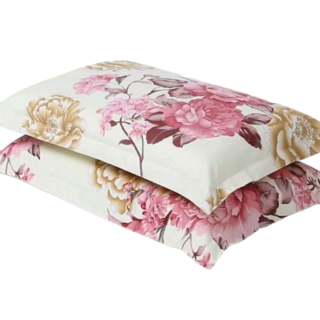 Pillowcase Set 2 Pack Extra Large 48 cm x 78 cm Polyester Bohemian Style Breathable Skin-Friendly Bedding for Bedroom