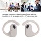 thumbnail image 4 of Auriculares de Traductor de Idioma IA, Auriculares 5.4 Traductor Admite 52 Idiomas, Dispositivo de Traduccio Inalmbrica Con Control de Aplicacios, Para Comunicar LA, 4 of 7