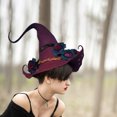 thumbnail image 3 of Sombreros De Bruja De Fieltro Para Halloween, Sombrero Puntiagudo Para Fiesta De Halloween, Sombrero De Fieltro, Decoración Para La Cabeza De Cosplay, Accesorios Para Disfraces Kearding AP007249-03, 3 of 6