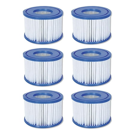 Coleman Spa Filter Pump Replacement Cartridge Type VI 90352 (6 Pack) (), Coleman filter cartridges Type VI By (Best Way To Get A Six Pack Without Equipment)