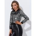 thumbnail image 3 of Chaqueta Bomber con lentejuelas Allegra K para Mujer Color Plata XL, 3 of 5
