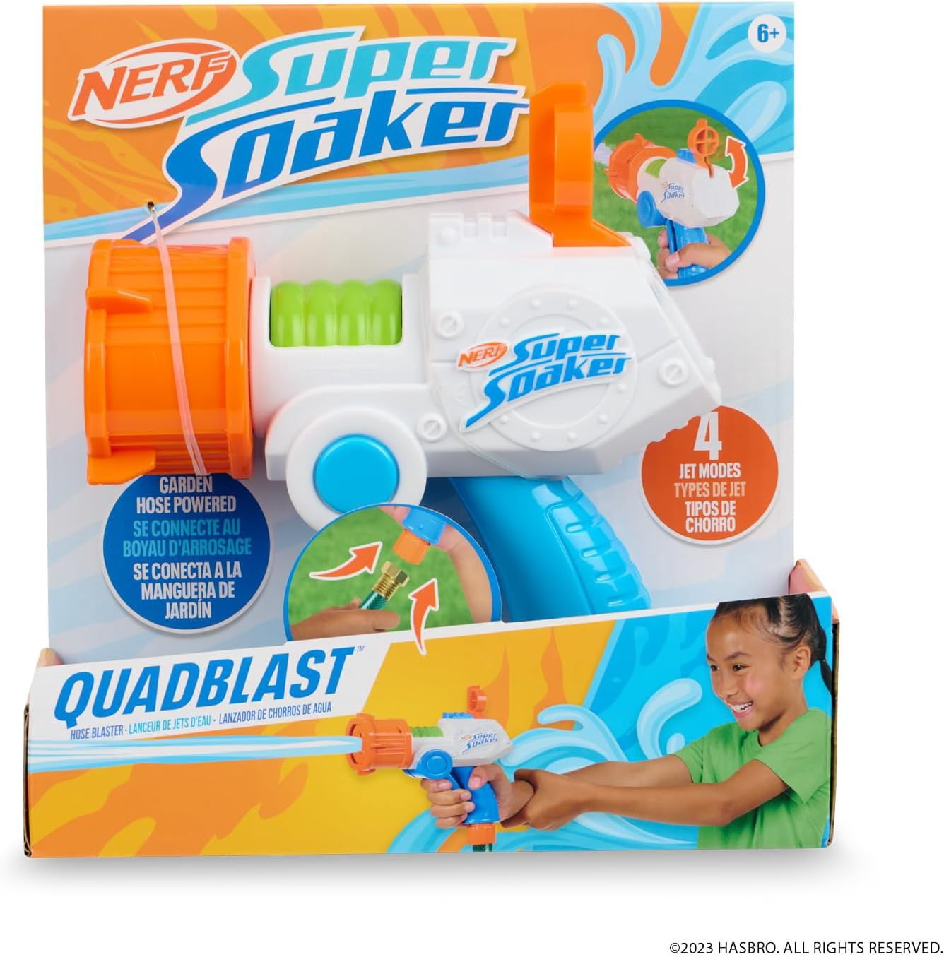 NERF Super Soaker Storm Ball Wrist Rocket, Foam Kids Slingshot Toy