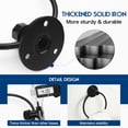 thumbnail image 2 of Toallero industrial de tubo rústico, toallero de mano montado en la pared para baño, 2 of 5