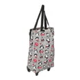 thumbnail image 2 of Carrito de compras plegable portátil para el hogar, carrito utilitario para comestibles, bolsa de compras grande para personas mayores con ruedas flexibles y barra de tracción retráctil., 2 of 14