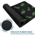 thumbnail image 6 of Long Mouse Pads for Desk,Black Dinosaurs Neon Pattern Desk Mats on Top Of Desks, Desk Mouse Pad Extra Large with 3mm Non-Slip Base and Stitched Edge for Gaming,Office,Work,Home 31.5"x11.8", 6 of 6