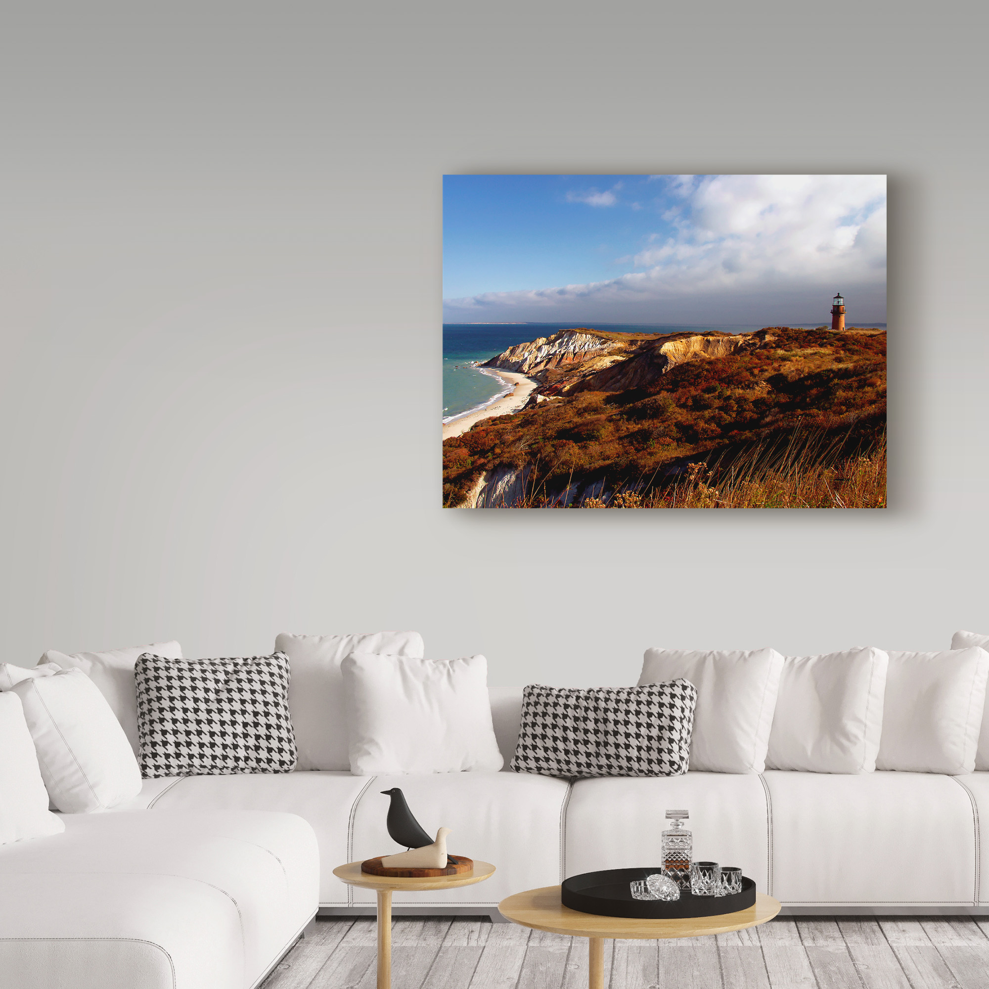 Trademark Fine Art 'Gay Head Lighthouse' Canvas Art by J.D. Mcfarlan
