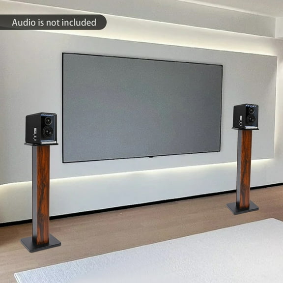Modern Floorstanding Speaker Stands , 34 inches in Height, Load Capacity of 66.14 lbs, Ideal for Living Rooms