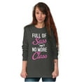thumbnail image 5 of Full of Sass No More Class Graduation Women's Long Sleeve T Shirt Brisco Brands 2X, 5 of 6