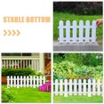 thumbnail image 3 of Homoyoyo 1Set White PVC Decorative Garden Fence with Base for Yard and Flowerbed Border Outdoor Use, 3 of 8
