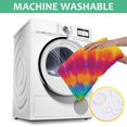 thumbnail image 6 of Rainbow Tie Dye Spiral Dot Pattern Square Tablecloth,Waterproof Square Table Cover,Wipeable Spillproof Washable Table Cover for Home Kitchen Party Decor 60"x60"(152x152cm), 6 of 6