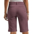 thumbnail image 6 of Chinos Shorts for Women High Waist Dressy Pants Straight-Leg Bermuda Shorts with Pockets Purple XL, 6 of 8