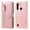 Rose Gold, variant on For Motorola Moto G8 Power Lite Fashion Calf Texture Zipper Horizontal Flip Leather Case with & &