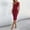 Wine, variant on Asgosdo Women Dresses Sleeveless One Shoulder Flower Bodycon Striped Formal Wedding Cocktail Party Midi Dress