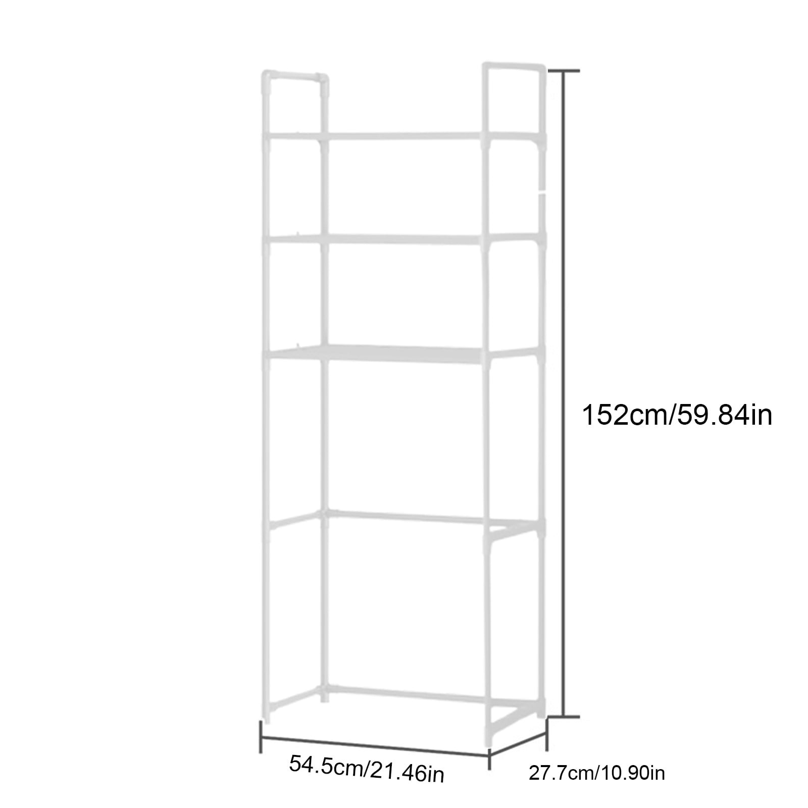 White Multi Purpose Over Toilet Shelf Organizer 3 Layer Bathroom Storage Rack For Toilet Paper Towels Hair Dryer Essentials #0L0hZ