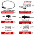 thumbnail image 4 of SS Braided Cooler Lines Hoses Kit for GM 4L60E 4L65E Automatic Transmission -6AN, 4 of 5