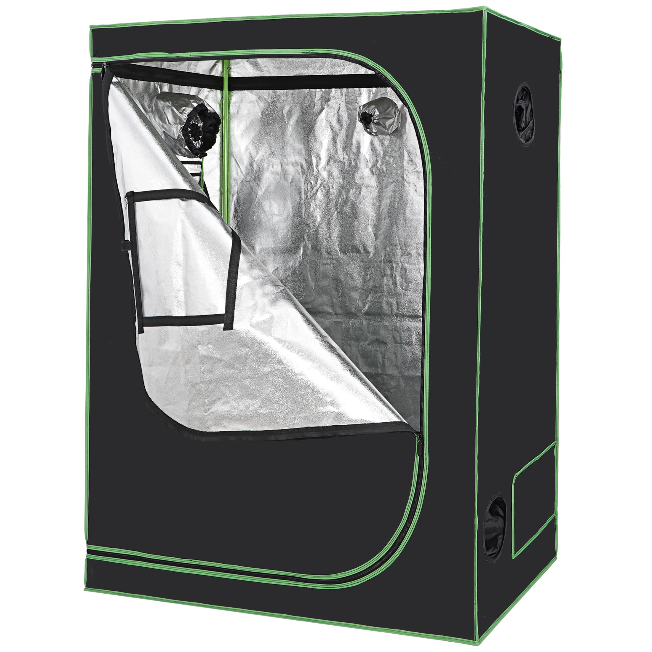 48"x48"x78" Hydroponic Grow Tent High-Refective 600D Mylar Room Plant Add Window 