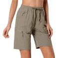 thumbnail image 2 of Pantalones cortos cargo de senderismo Hugut para mujer, de secado rápido, resistentes al agua, 2 of 6