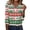 CL12-Multicolor, variant on Lumtrix Womens Christmas Tops Short Sleeve V Neck Button Down Cute Santa Graphic Party Holiday Fall Fashion Vermilion XL