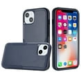 thumbnail image 3 of For Apple iPhone 14 PRO 6.1" Tough Strong Dual Layer Flat Hybrid Case Cover - Blue, 3 of 3