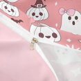 thumbnail image 4 of Homewish Cute Ghost Pumpkin Twin Duvet Cover for Kids, Kawaii Halloween Stars Twin Bedding, Pink Reversible, 2 Pieces, 1 Duvet Cover and 1 Pillowcase, 4 of 6