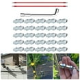 thumbnail image 2 of 25Pcs Corrosions Resistant Polyethylene Wire Rope Clamps Designs Accessory for Secure Electrical Fencing Connection, 2 of 8