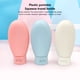 thumbnail image 2 of Botellas de viaje de plástico con bolsa de almacenamiento Ducha Gel Contenedores de artículos de tocador Dispensadores de cosméticos Baño personal Inevent HA059170-00, 2 of 7