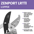 thumbnail image 6 of Zenport LRT11 Telescopic Ratchet Anvil Lopper, Silver - 3 Pack, 6 of 7