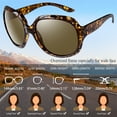thumbnail image 5 of Joopin Polarized Sunglasses Womens Trendy Oversized Large Driving Sun Glasses Ladies UV Protective Big Sunnies Shades (Light Tea), 5 of 6