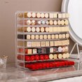 thumbnail image 2 of AHomest Big Acrylic Makeup Palette Organizer w/Removable Dividers ,8 Slots, 2 of 8