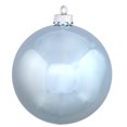 thumbnail image 1 of Vickerman 12" Baby Blue Shiny Ball Christmas Ornament, 1 of 5