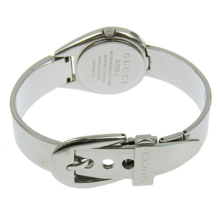 Pre-Owned Gucci GUCCI Watch 6700L Stainless Steel Quartz Analog