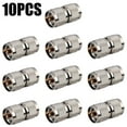 thumbnail image 1 of 10x UHF male plug PL-259 PL259 to UHF male Straight RF Coaxial Connector Adapter, 1 of 7
