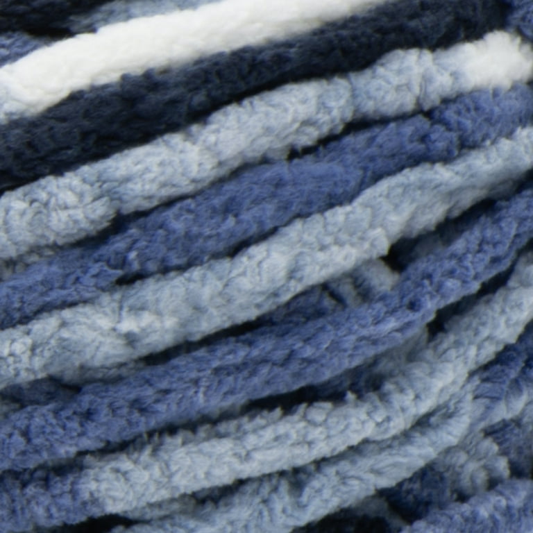 Free Shipping Bernat Blanket 6 Super Bulky Polyester Yarn Faded Blues 10.5oz 300g 220 Yards 4 Pack Walmart