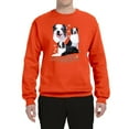 thumbnail image 2 of If It's Not an Australian Shepherd It's Just a Dog Gift | Mens Dog Lover Crewneck Graphic Sweatshirt, Orange, Small, 2 of 3