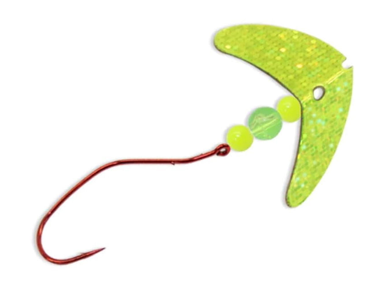 (2 pack) Mack's Lure Smile Blade Slow Death Rig Chartreuse Sparkle Ylw Chart Fl Chrt 2