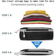 Simplify Living Compression Packing Cubes for Travel, Tripped ...