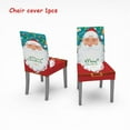 thumbnail image 1 of Christmas Table and Chair Covers Santa Claus Bells Pattern for Kitchen Dining Room Tablecloth Decorations, 1 of 2