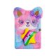 thumbnail image 1 of Cartoon Plush Notebook: Cute Fuzzy Diary With Lock Soft Fluffy Journal Secret Writing Book For Kids Girls School Travel Birthday, 1 of 3