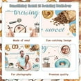 thumbnail image 5 of Coffee Baby Shower Decorations Blue 5 * 3ft Somethings Sweet is Brewing Backdrop Banner Decor with Coffee Bean Blue Donuts Brunch Tea Baby Shower Decor for Coffee Baby Shower Gender Reveal, 5 of 6