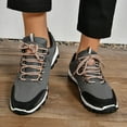 thumbnail image 3 of Dakaela Mens Hiking Shoes Comfort Low Top Trekking Climbing Walking Shoe Outdoor Work Sneakers Grey 12, 3 of 9